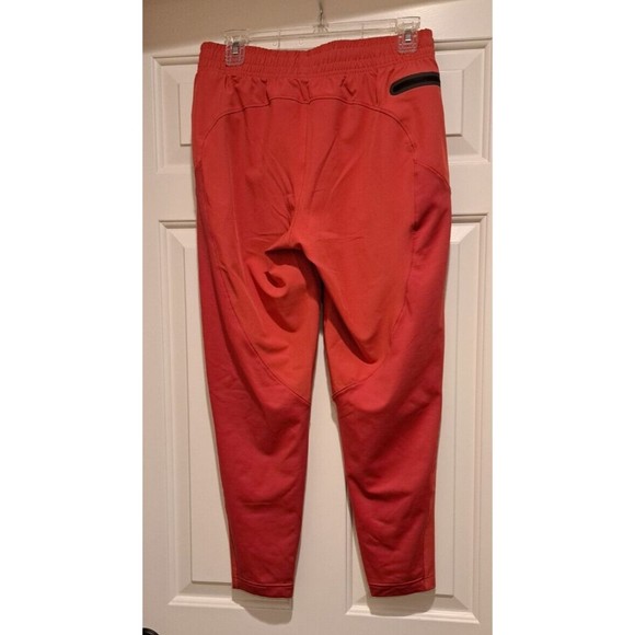 NWT Under Armour Joggers Women's Red Track Pants Pockets Loose Size Small New - Picture 2 of 7